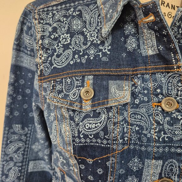 Paisley Jean Jacket - Picture 2 of 11